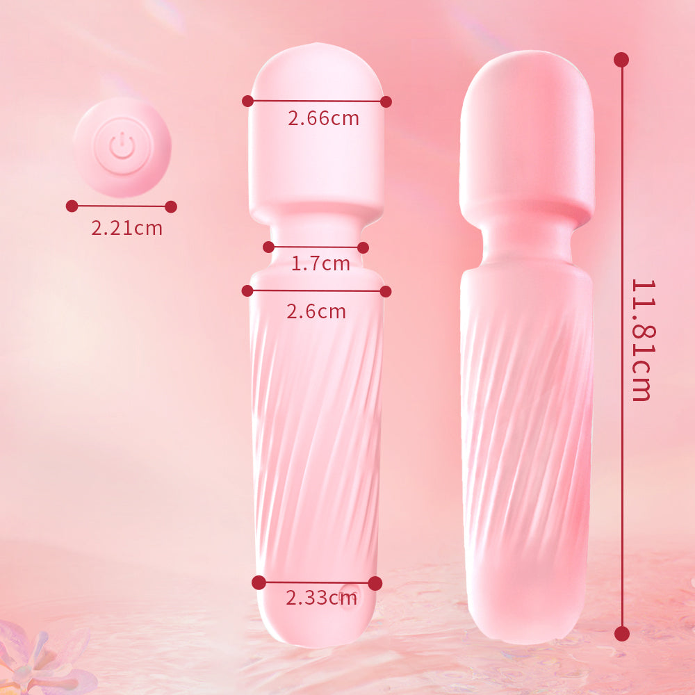 ミニ魔法電マ全身を挑発