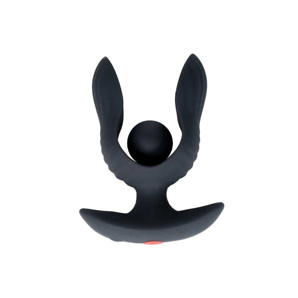 空気充填玉入りアナルプラグ膨張させて大きくし、思うがままにください