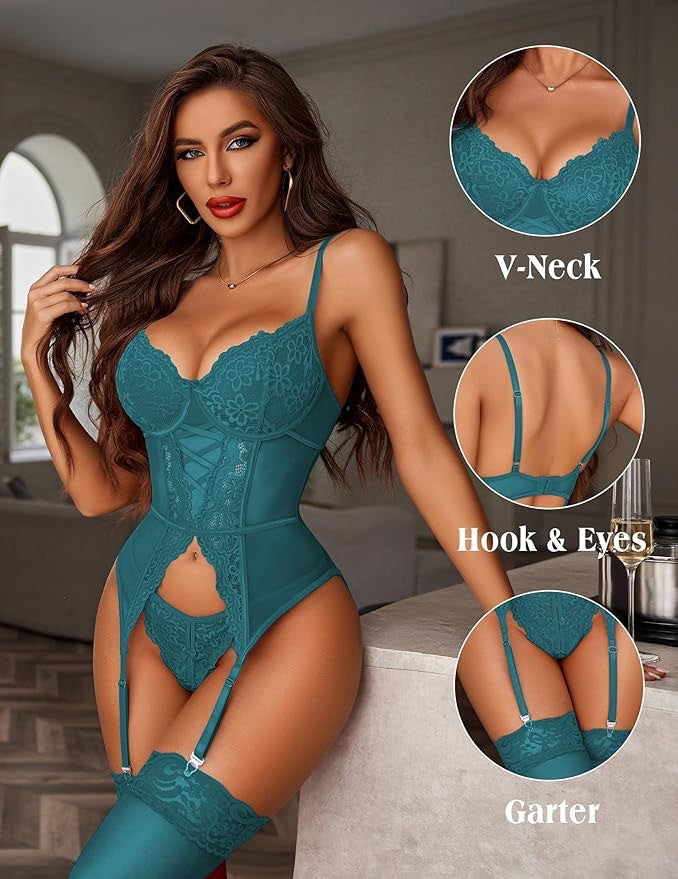 Sexy lingerie sets Amazon cross-border fashion new lace sexy lingerie set
