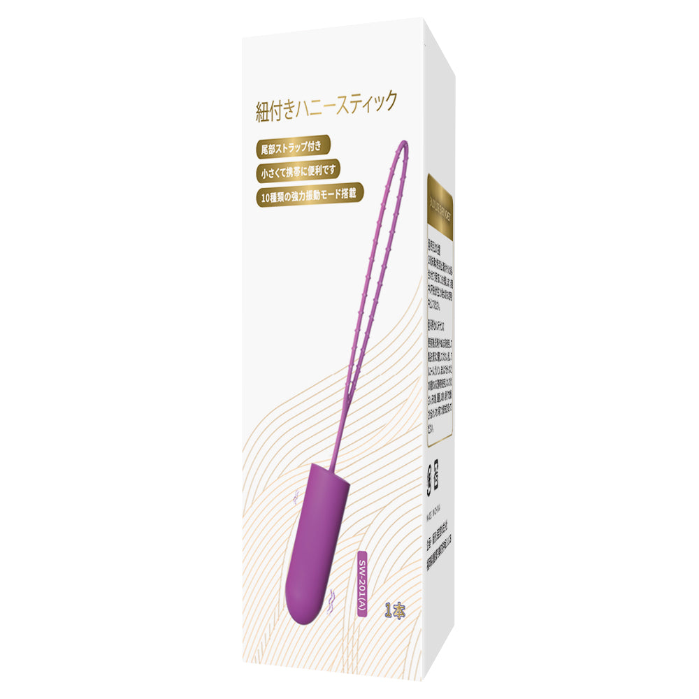 紐付きハニースティック強力な振動刺激で、体の敏感なポイントを直接攻撃し、乳房の振動、クリトリスマッサージ、Gスポットへの強力振動