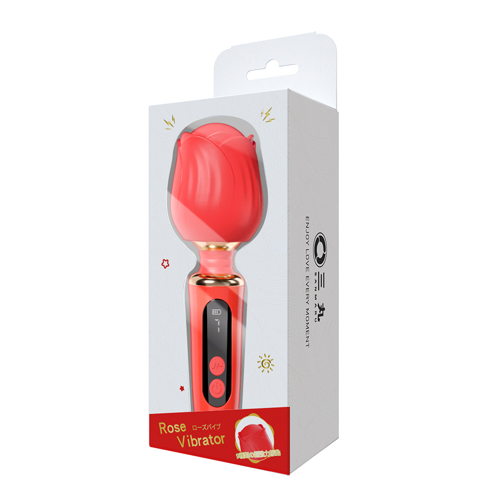 ローズバイブしびれるような振動感。ヘッド360度自由に回転、角度からの広範囲マッサージ。快感の波が一瞬で押し寄せる。