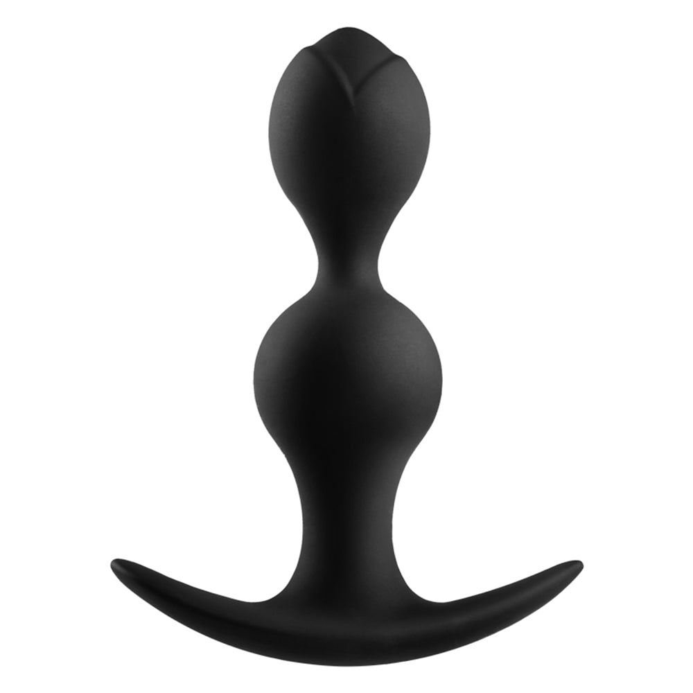 薔薇の形をしたボールアナルプラグ2個の内臓ボールが遠心力の原理で振動するためアナル内側をマッサージします