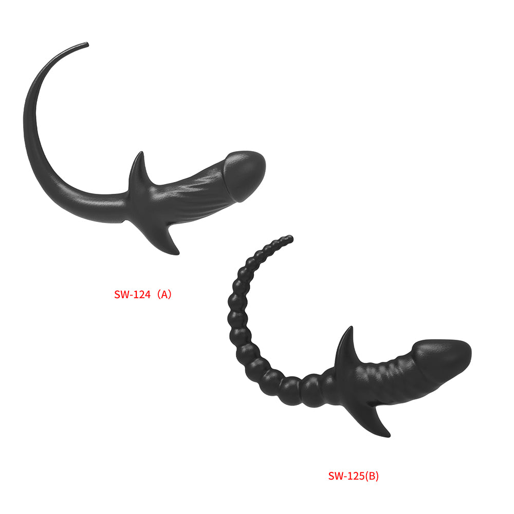 尻尾付アナルバイブリアルなペニス形状