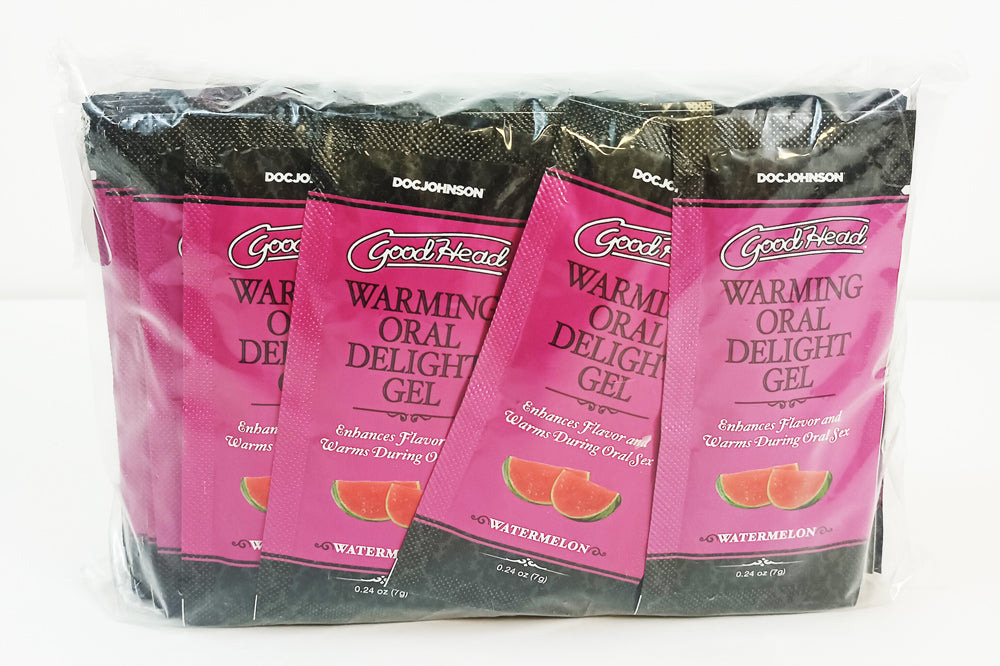 GOODHEAD WARMING ORAL DELIGHT GEL WATERMELON 48 PCS 0.24 OZ