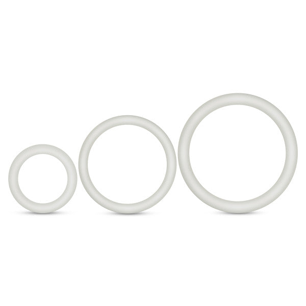 PERFORMANCE VS4 PURE PREMIUM SILICONE COCKRING SET WHITE