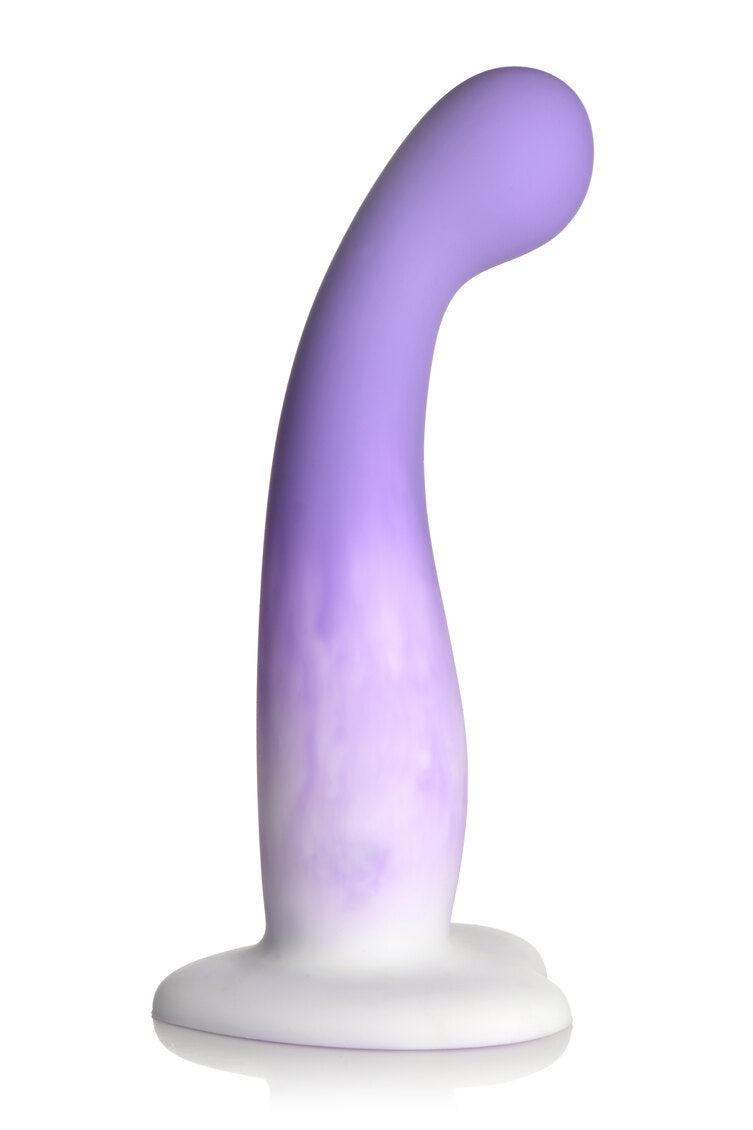SIMPLY SWEET SLIM G-SPOT SILICONE DILDO PURPLE/WHITE