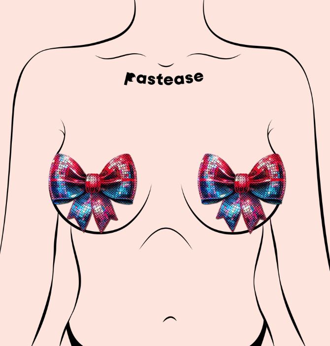 DISCO BALL BOW PASTIES