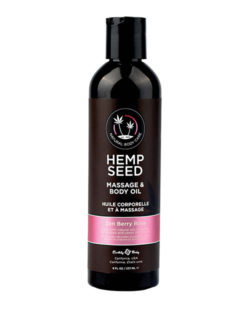 MASSAGE & BODY OIL ZEN BERRY ROSE 8 OZ