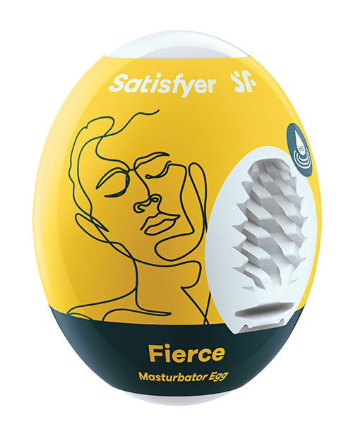 SATISFYER FIERCE MASTURBATOR EGG YELLOW (NET)