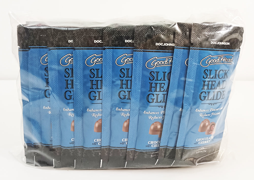 GOODHEAD SLICK HEAD GLIDE BULK REFILL CHOCOLATE CHERRY 48 PCS 0.24 OZ