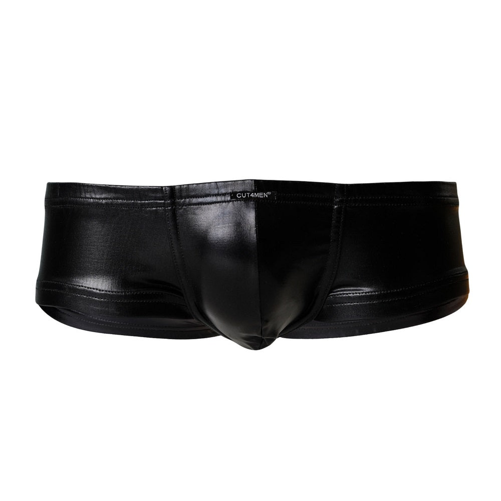 C4M Booty Shorts Black Leatherette - Medium