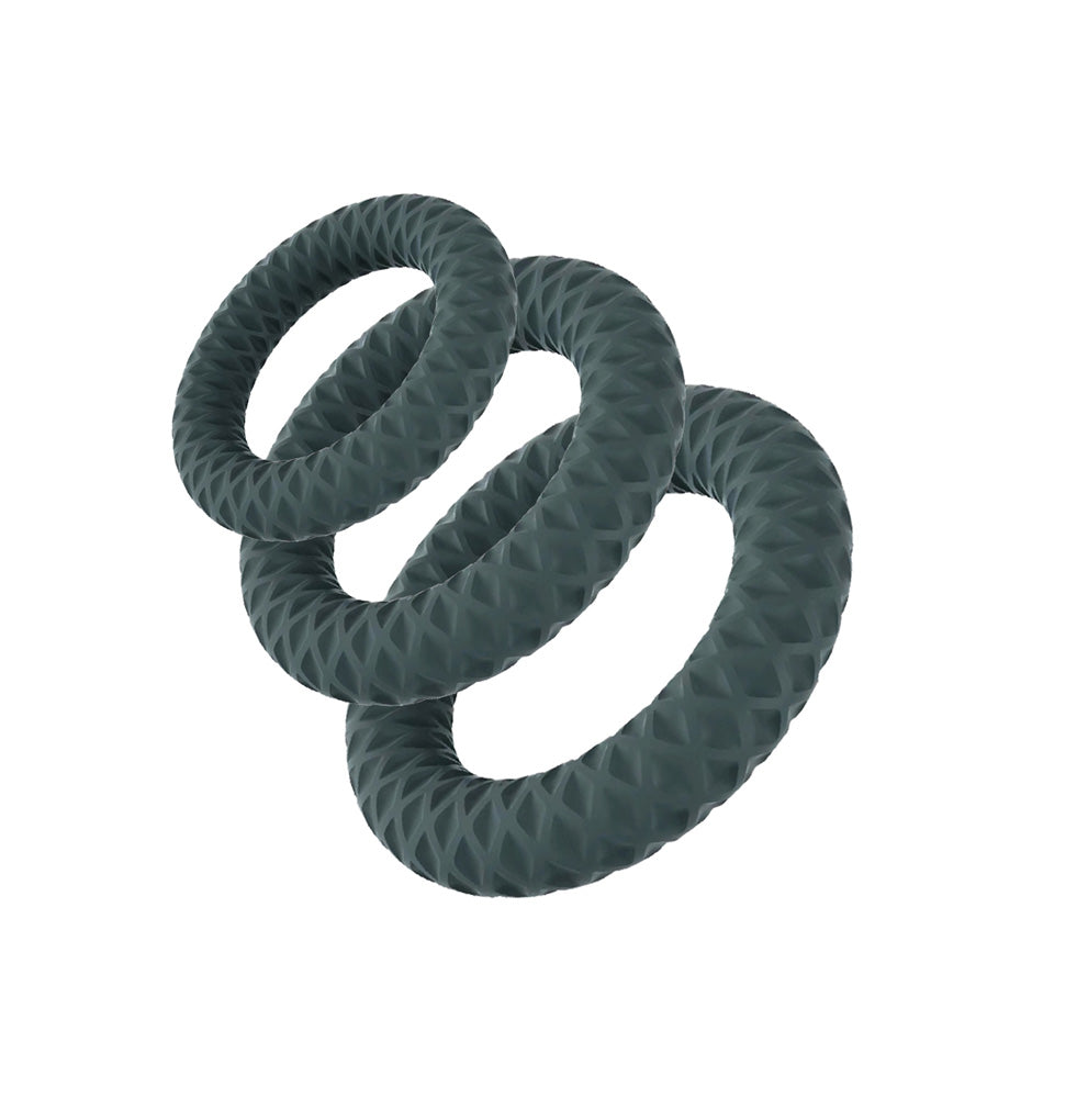 ONYX 3 RING SET