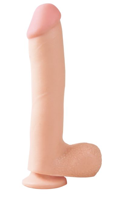 BASIX RUBBER WORKS 10IN DONG W/SUCTION CUP FLESH