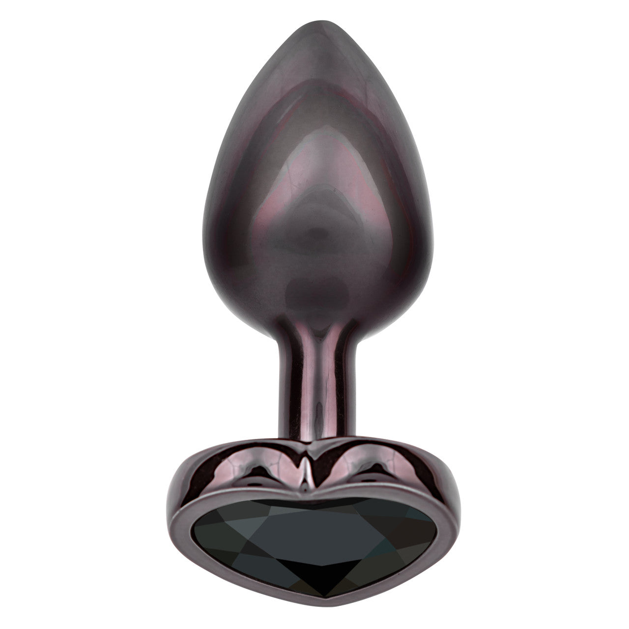 JEWEL SMALL BLACK DIAMOND HEART PLUG