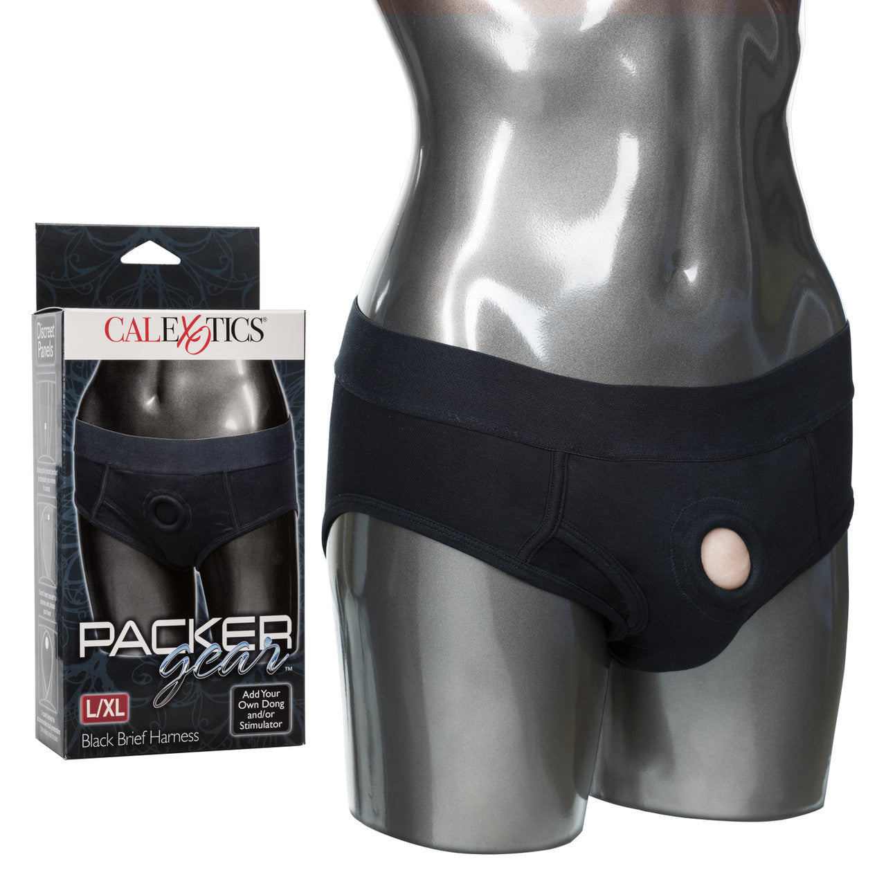 PACKER GEAR BLACK BRIEF HARNESS L/XL