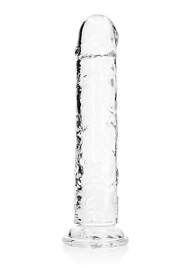 REALROCK REALISTIC STRAIGHT DILDO 11IN TRANSPARENT