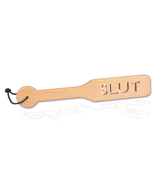 37.5CM ZELKOVA WOOD PADDLE W/ IMPRESSION FUCK ME