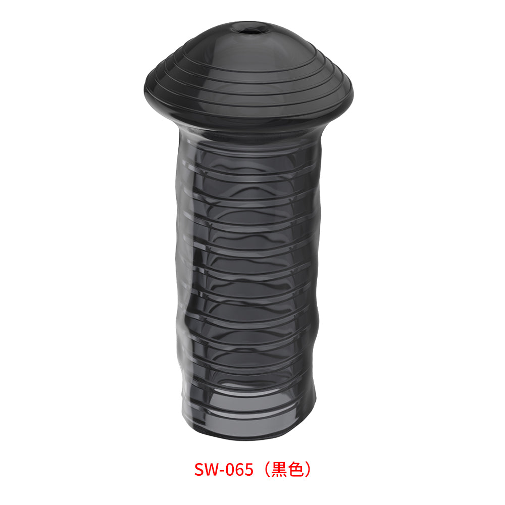 キノコ形サック亀頭を隠すことによって過敏度を下げる