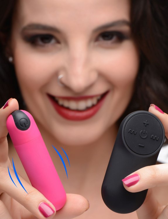 BANG! VIBRATING BULLET W/ REMOTE CONTROL PINK