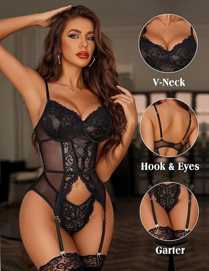 Sexy lingerie sets Amazon cross-border fashion new lace sexy lingerie set
