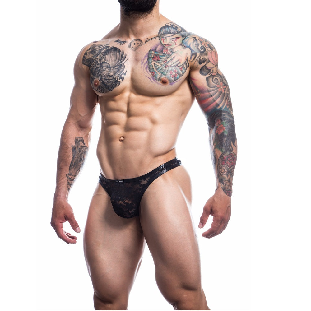 C4M L4CE Thong Black - Large
