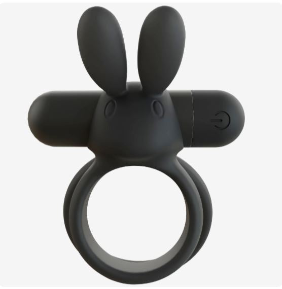 SCREAMING RECHARGEABLE O OHARE VIBRATING RING BLACK