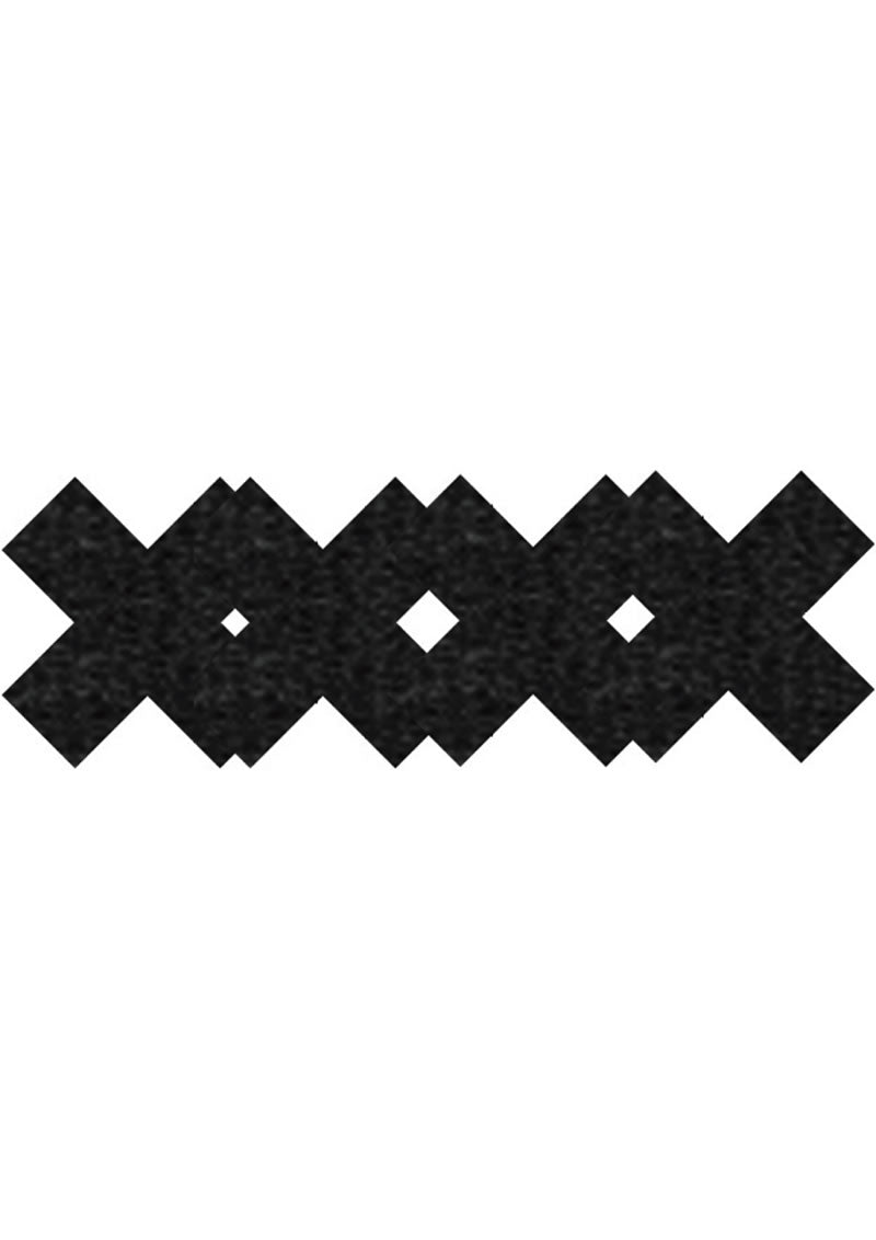 PASTIES CLASSIC BLACK X (PEEKABOOS)