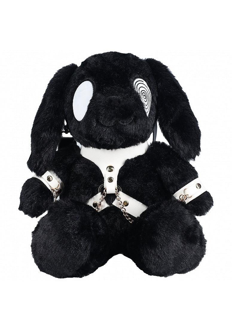 BUNNY BACKPACK CIRCLE EYE LARGE BLACK