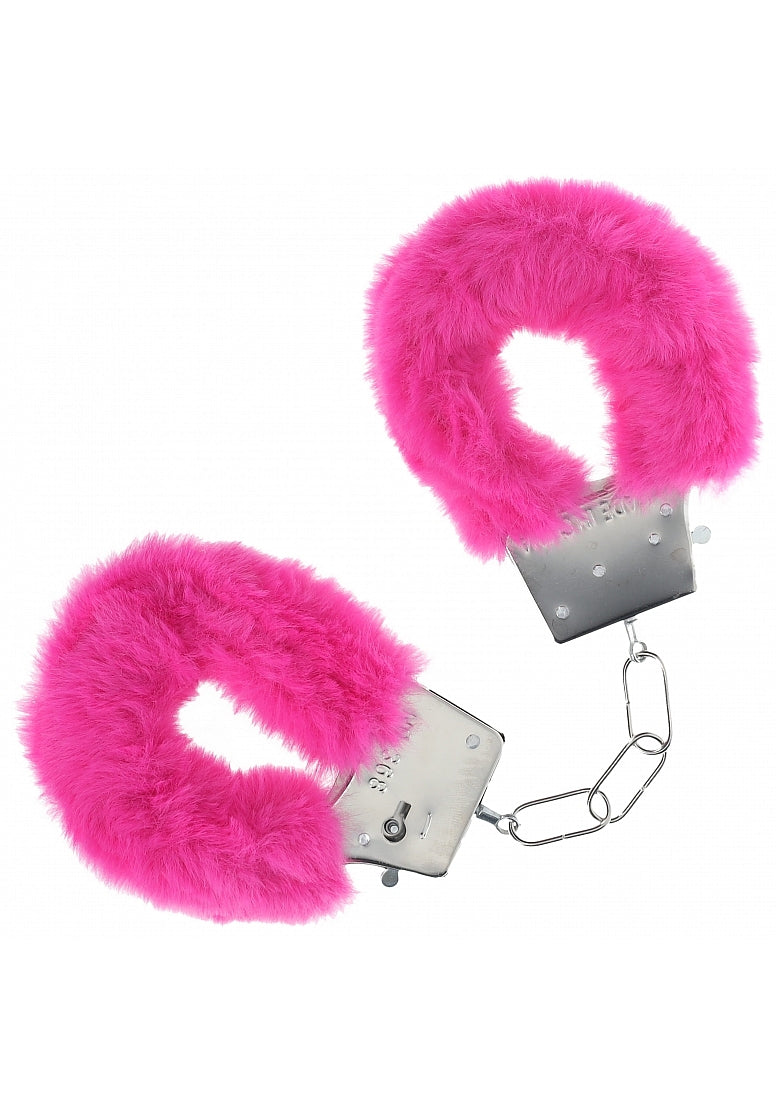 OUCH! CLASSIC FLUFFY HANDCUFFS PINK