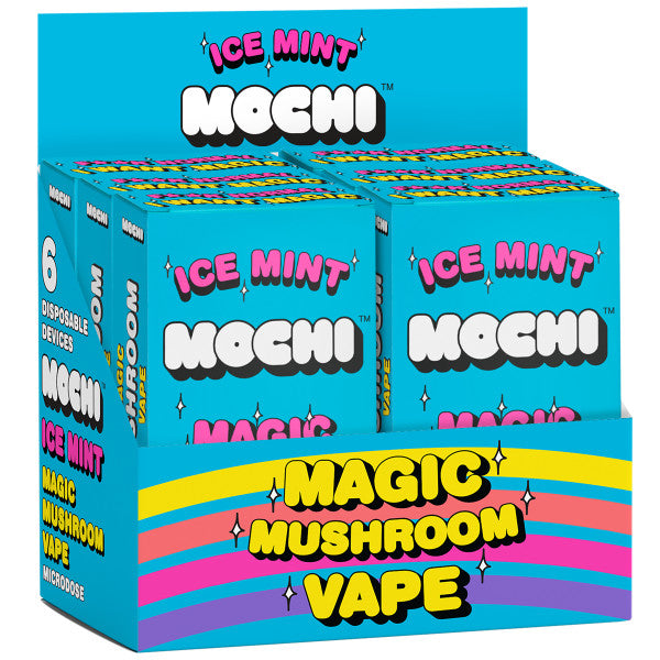 (D)MOCHI MAGIC MUSHROOM VAPE ICE MINT 6PACK DISPLAY (NET)