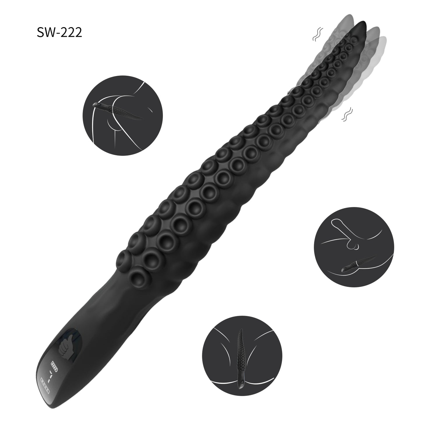 タコの足バイブレーター蠕動する吸盤刺激で、まるで触手に絡まれるような快感