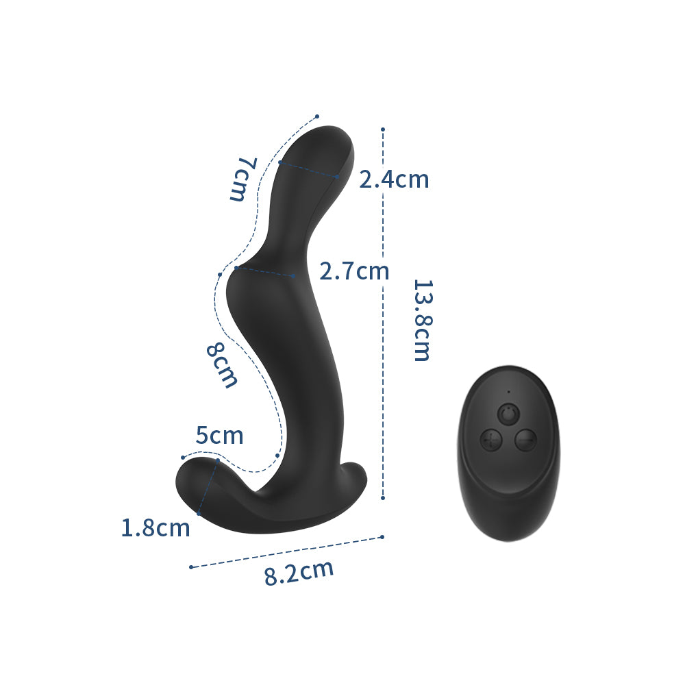 ロング三点振動マッサージャーPスポットを刺激する