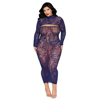 BODYSTOCKING GOWN & SHRUG ECLIPSE Q/S