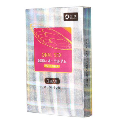 超薄い オーラルダムオカモト001と同じポリウレタン素材を使用、低刺激でラテックスアレルギーの方にも安心
