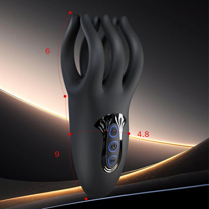 強力振動ペニスバイブ広いグリップエリア、曲線が手にフィットし、より快適な使用感