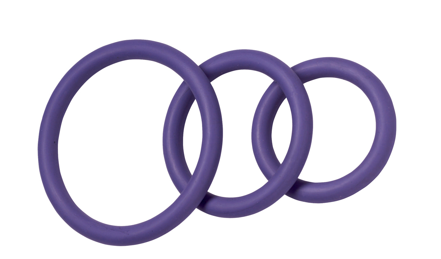 NITRILE COCK RING SET-PURPLE