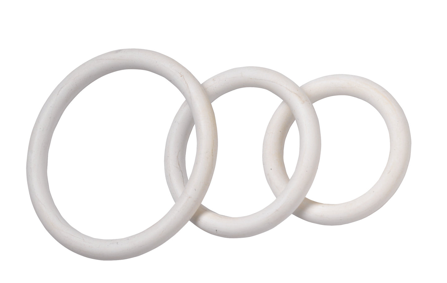 NITRILE COCK RING SET-WHITE