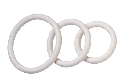 NITRILE COCK RING SET-WHITE