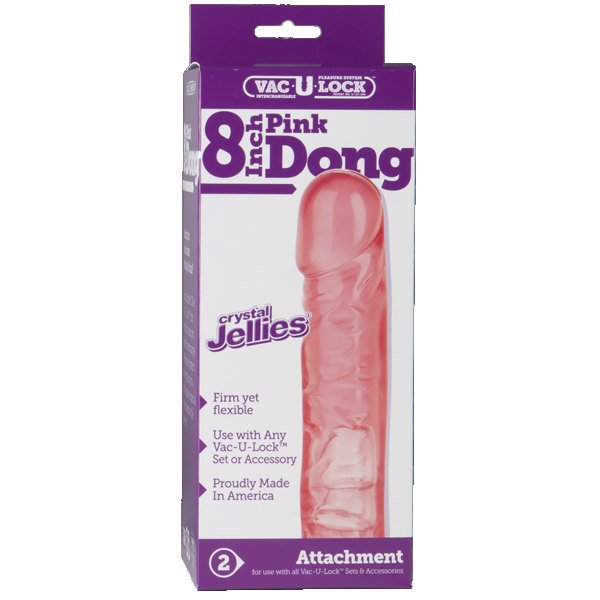 (D) CRYSTAL JEL DONG-PINK 8IN