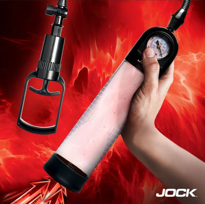 JOCK ADVANCED PUMP UP GAUGE PENIS PUMP W/PULL HANDLE