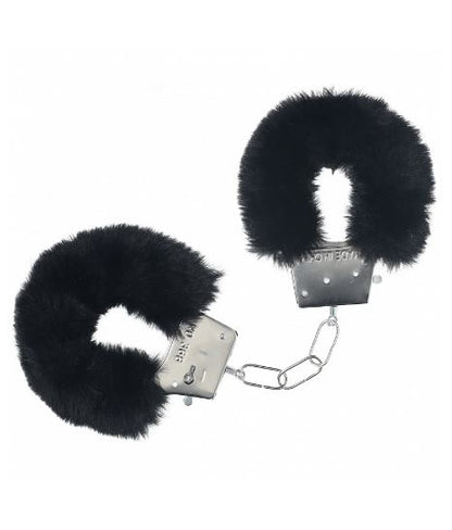 OUCH! CLASSIC FLUFFY HANDCUFFS BLACK