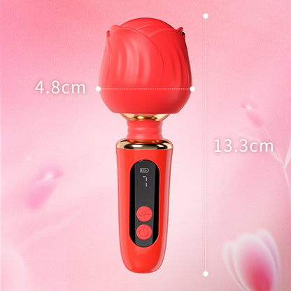 ローズバイブしびれるような振動感。ヘッド360度自由に回転、角度からの広範囲マッサージ。快感の波が一瞬で押し寄せる。