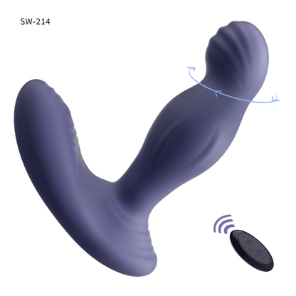 回転振動アナルプラグ360°回転、多角度から刺激