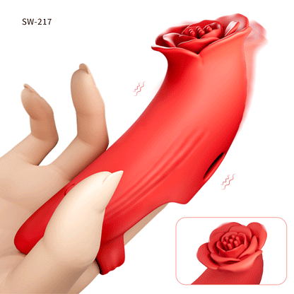 薔薇の魔指バイブバラのデザイン、花びら一枚一枚が振動