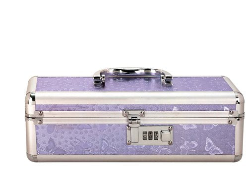 LOCKABLE VIBRATOR CASE PURPLE SMALL