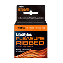LIFESTYLES RIBBED PLEASURE 3PK