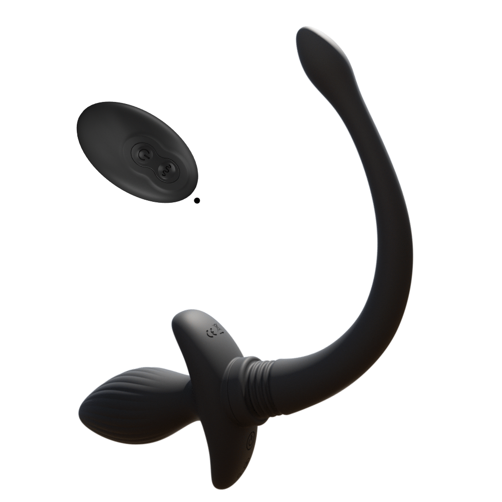 揺らす尻尾付アナルバイブエロティックなキツネの尾