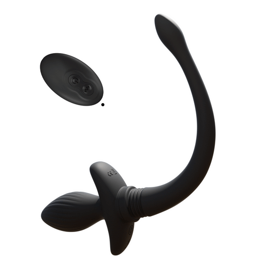 揺らす尻尾付アナルバイブエロティックなキツネの尾