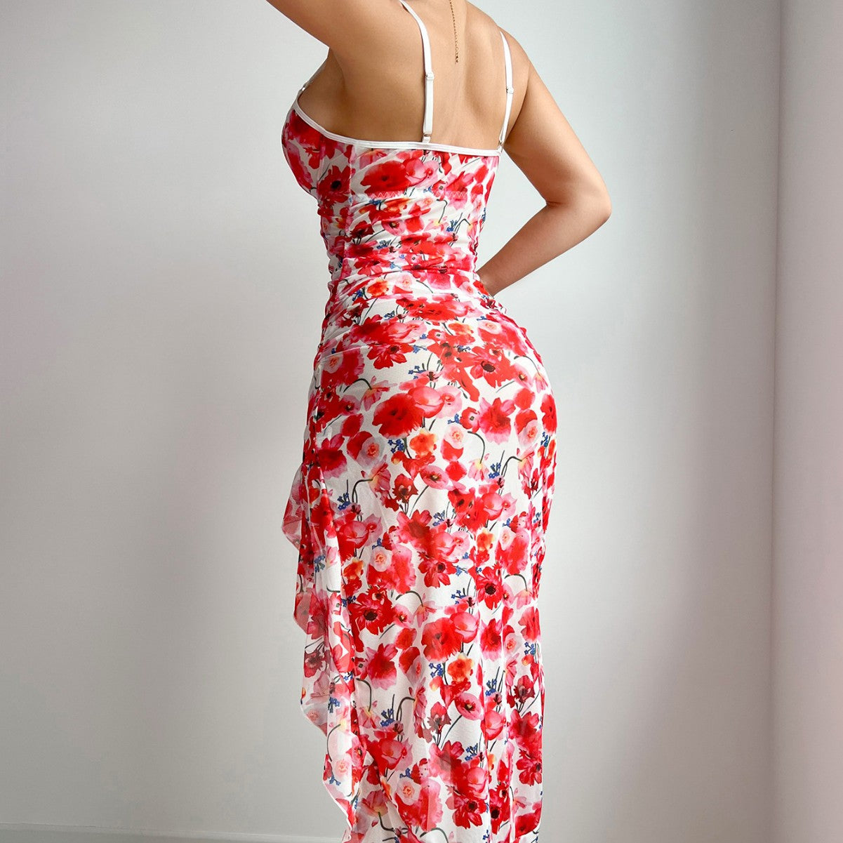 Sexy lingerie sets Cross-Border New Strap Floral Dress Pajamas Nightdress Sexy Lingerie Set