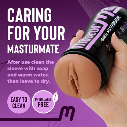 MASTURMATE REALISTIC FEEL MALE STROKER - VAGINA - MOCHA